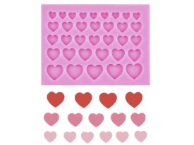 Molde silicona 34 mini corazon